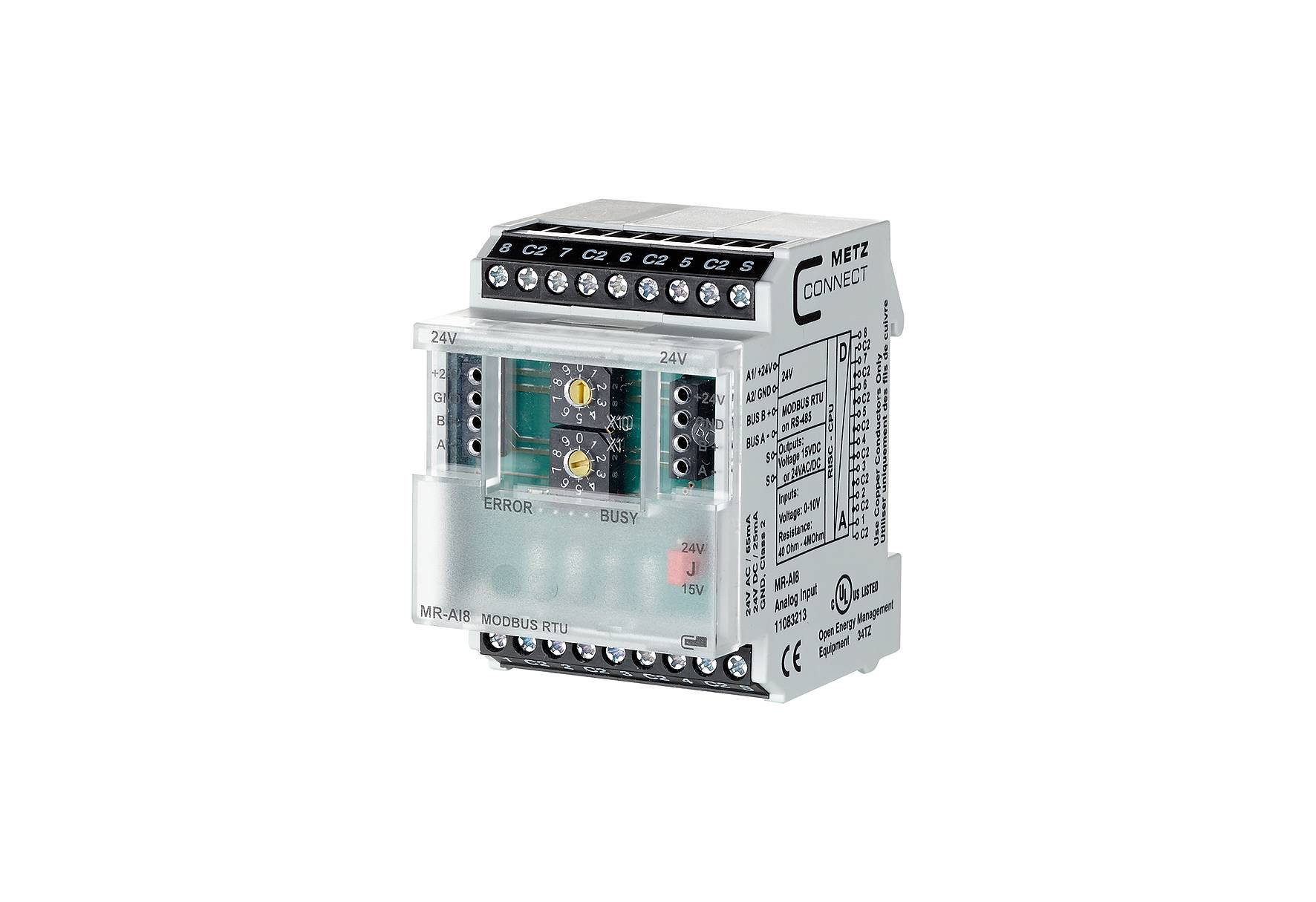METZ CONNECT/BTR Netcom Modbus MR-AI8 RTU-0