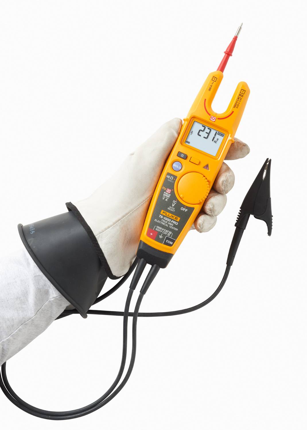 Fluke T6-1000 LCD Spannungsprüfer mit Durchgangsprüfung, CAT III 1000V-0