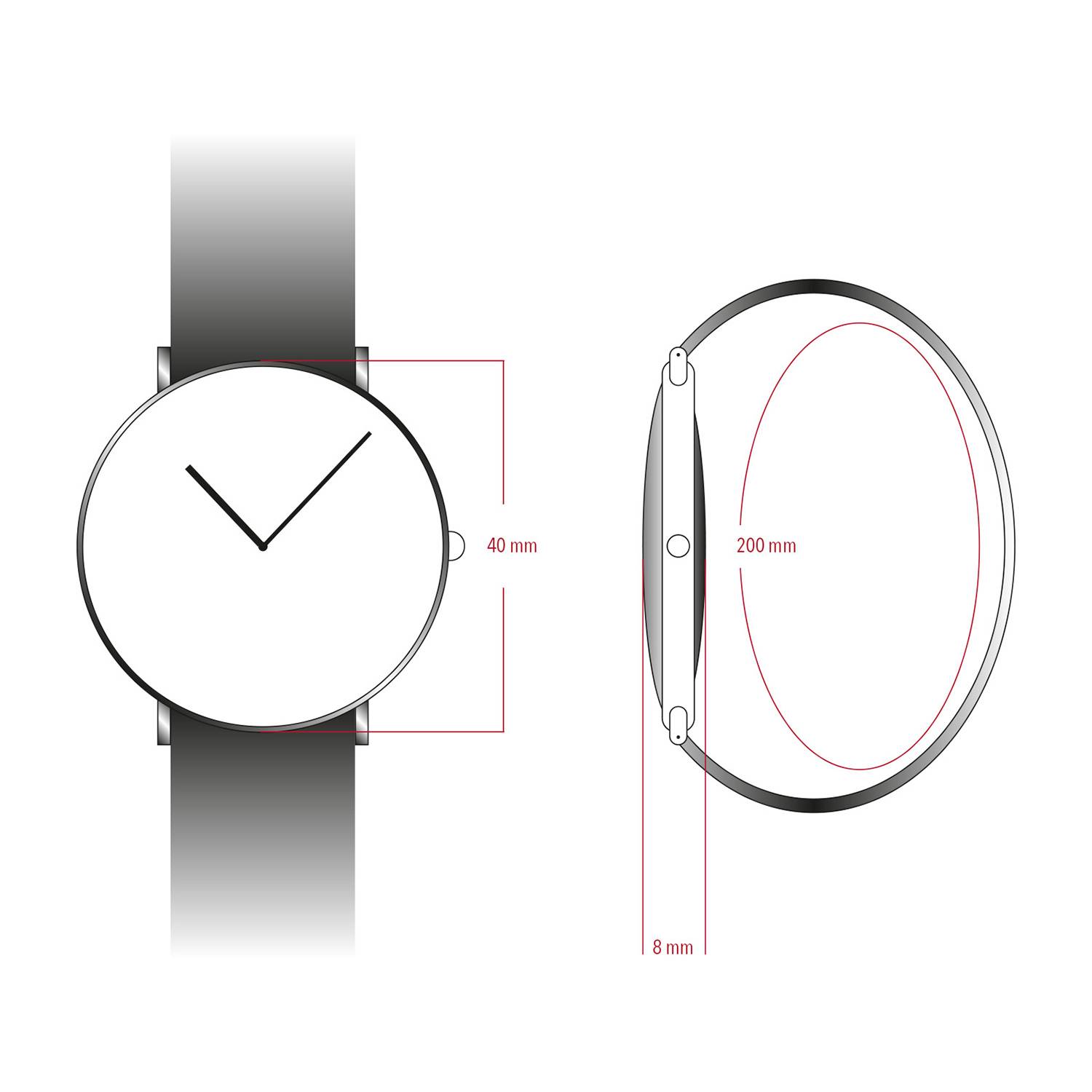 Dugena Herrenuhr Hamburg, Quarzwerk, Edelstahl, Saphirglas, Drückerfaltschließe-3