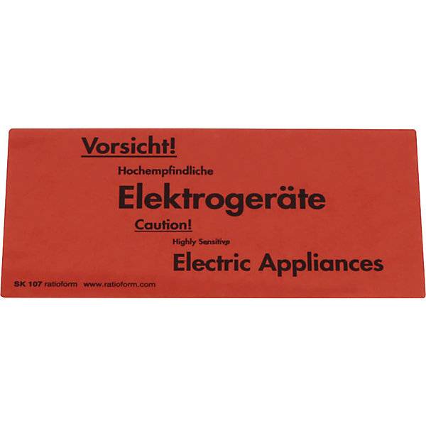 Warnetiketten Aufdruck Vorsicht! Hochempfindliche Elektrogeräte VE 1000 Stk LxB 145 x 70 mm. TAKKT Industrial &-0