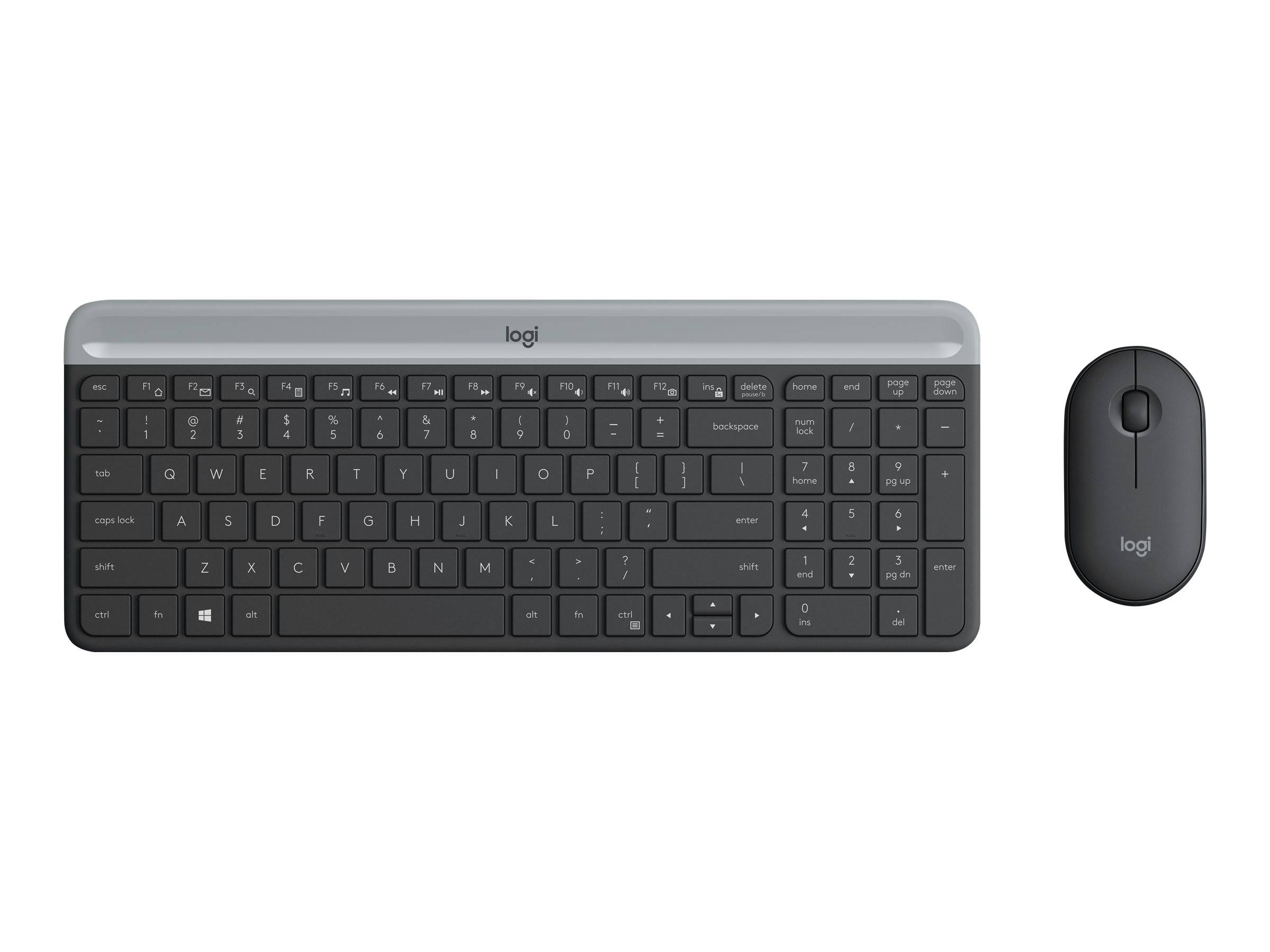 Logitech Slim Wireless Combo MK470 - Tastatur-und-Maus-Set-0