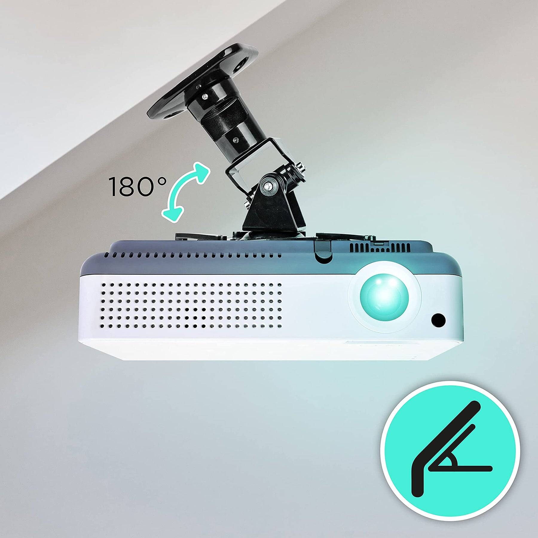 Duronic PB01XB Beamer Halterung | Projektor Halterung | Universal Deckenhalterung | Traglast bis zu 10 kg-4