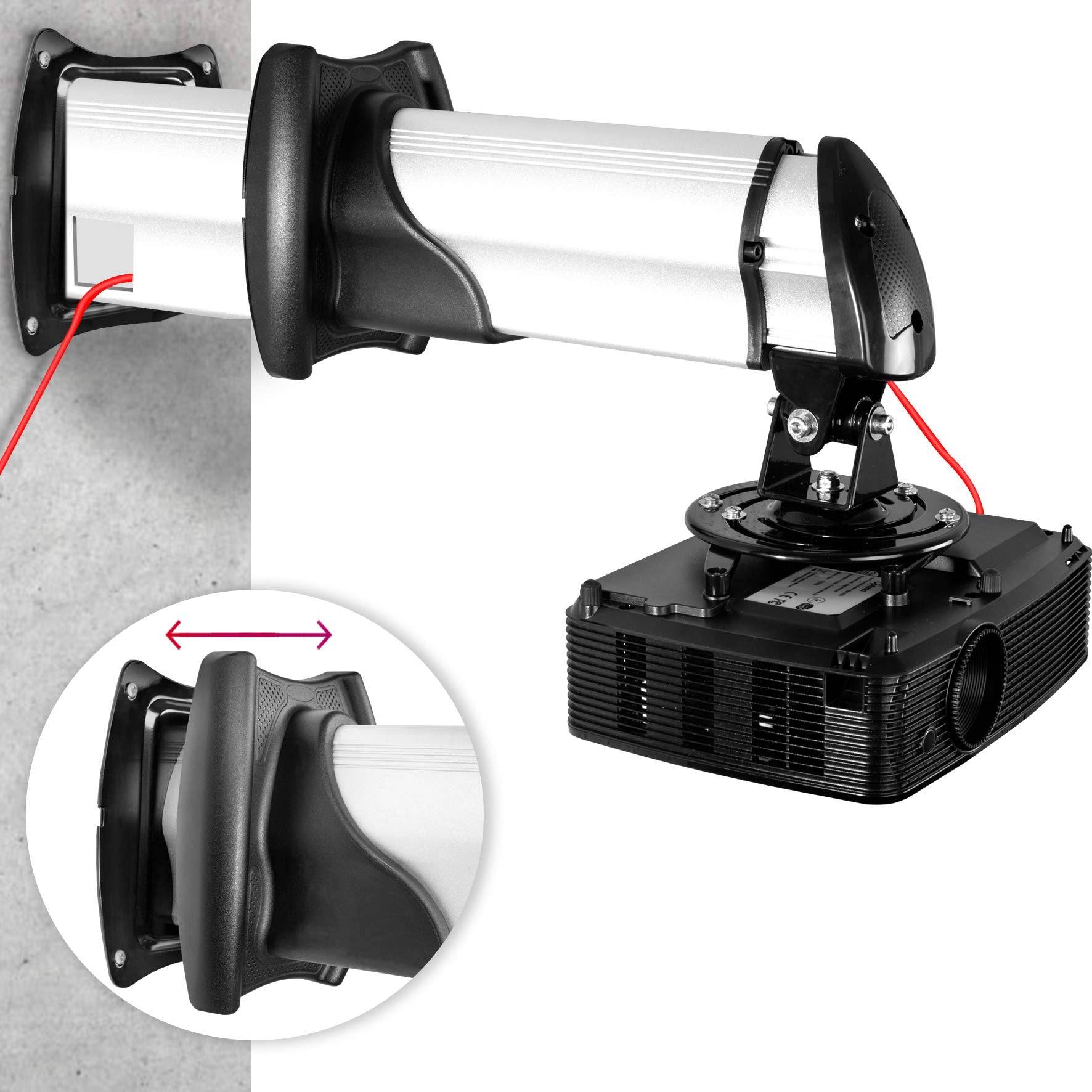 Duronic PB10XM Beamer Halterung | Projektor Halterung | Universal Wandhalterung | Traglast bis zu 15 kg-5