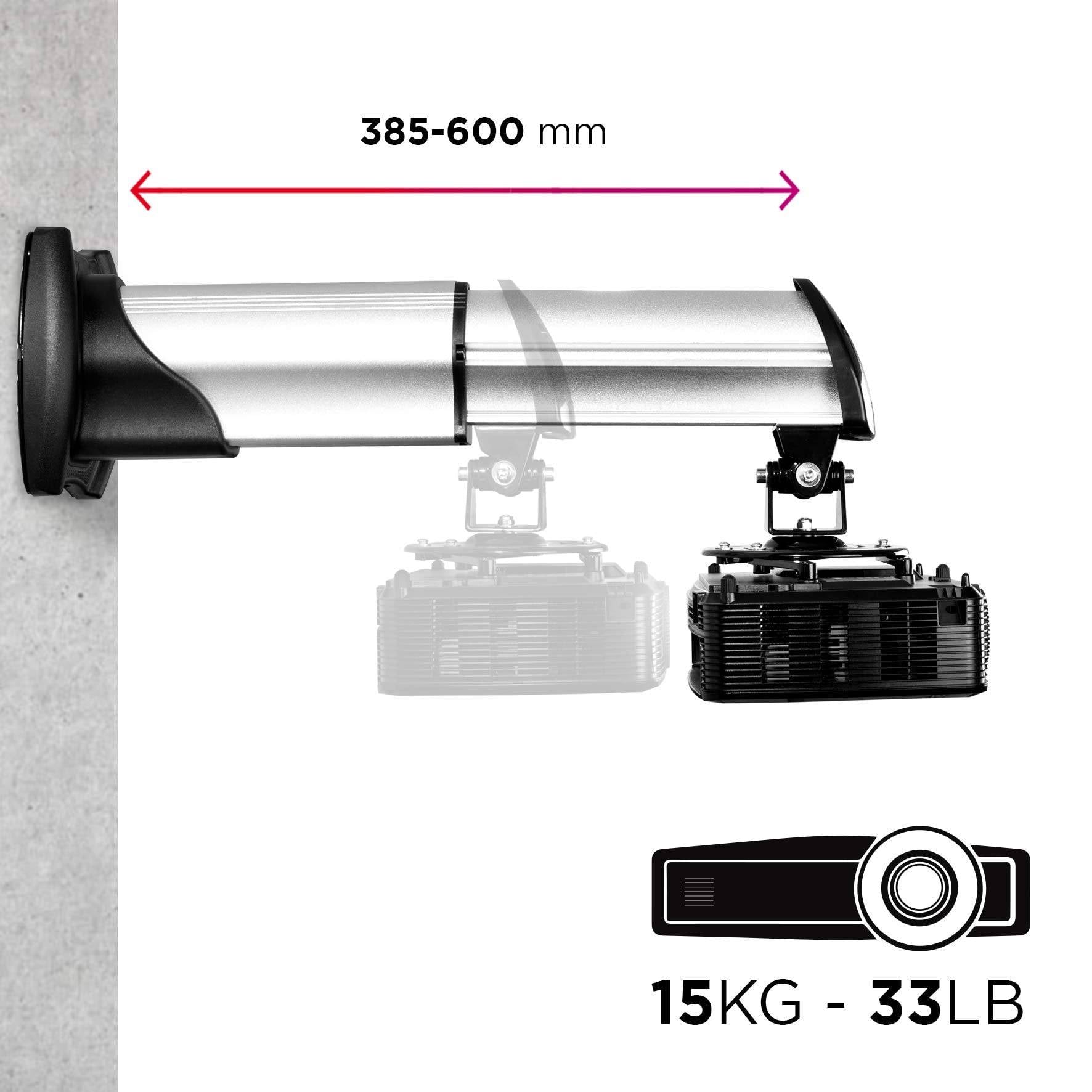 Duronic PB10XM Beamer Halterung | Projektor Halterung | Universal Wandhalterung | Traglast bis zu 15 kg-1