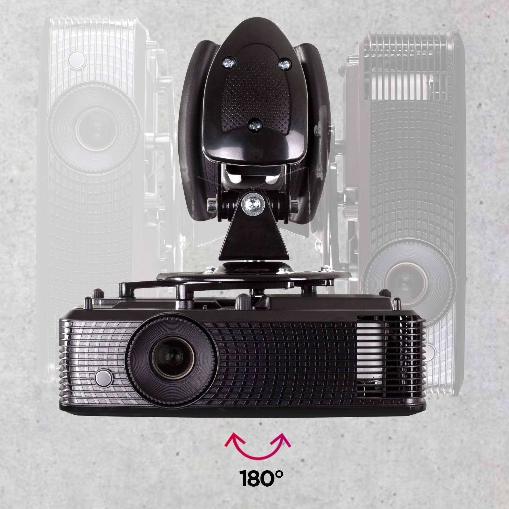 Duronic PB10XM Beamer Halterung | Projektor Halterung | Universal Wandhalterung | Traglast bis zu 15 kg-4