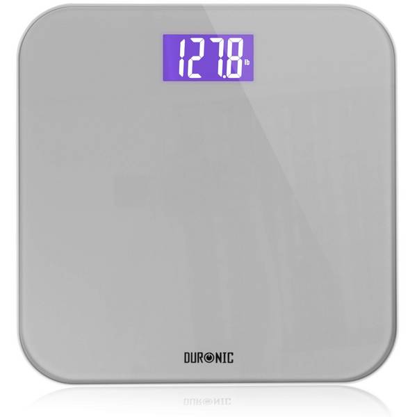 Duronic BS603 Personenwaage | Waage bis 180 kg | Körperwaage hintergrundbeleuchtet | Flache Gewichtswaage 31 x 31 cm