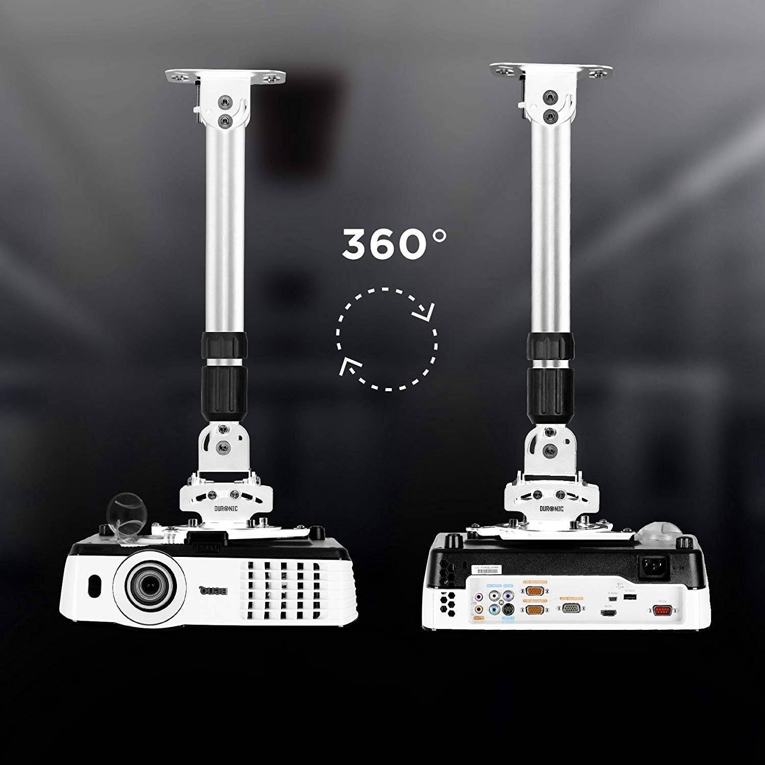 Duronic PB06XL Beamer Halterung | Projektor Halterung | Universal Deckenhalterung | Traglast bis zu 13,5 kg-5