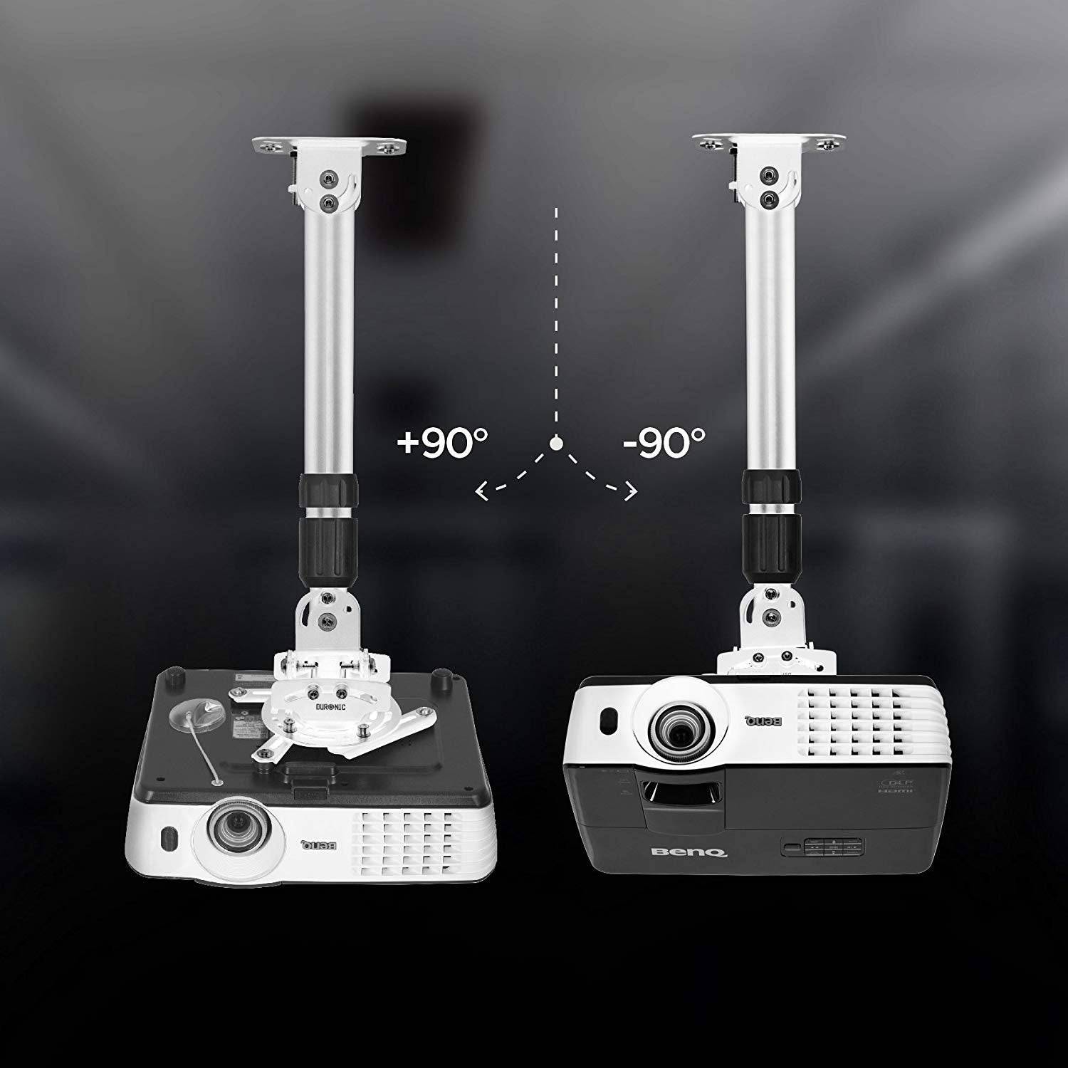 Duronic PB06XL Beamer Halterung | Projektor Halterung | Universal Deckenhalterung | Traglast bis zu 13,5 kg-6