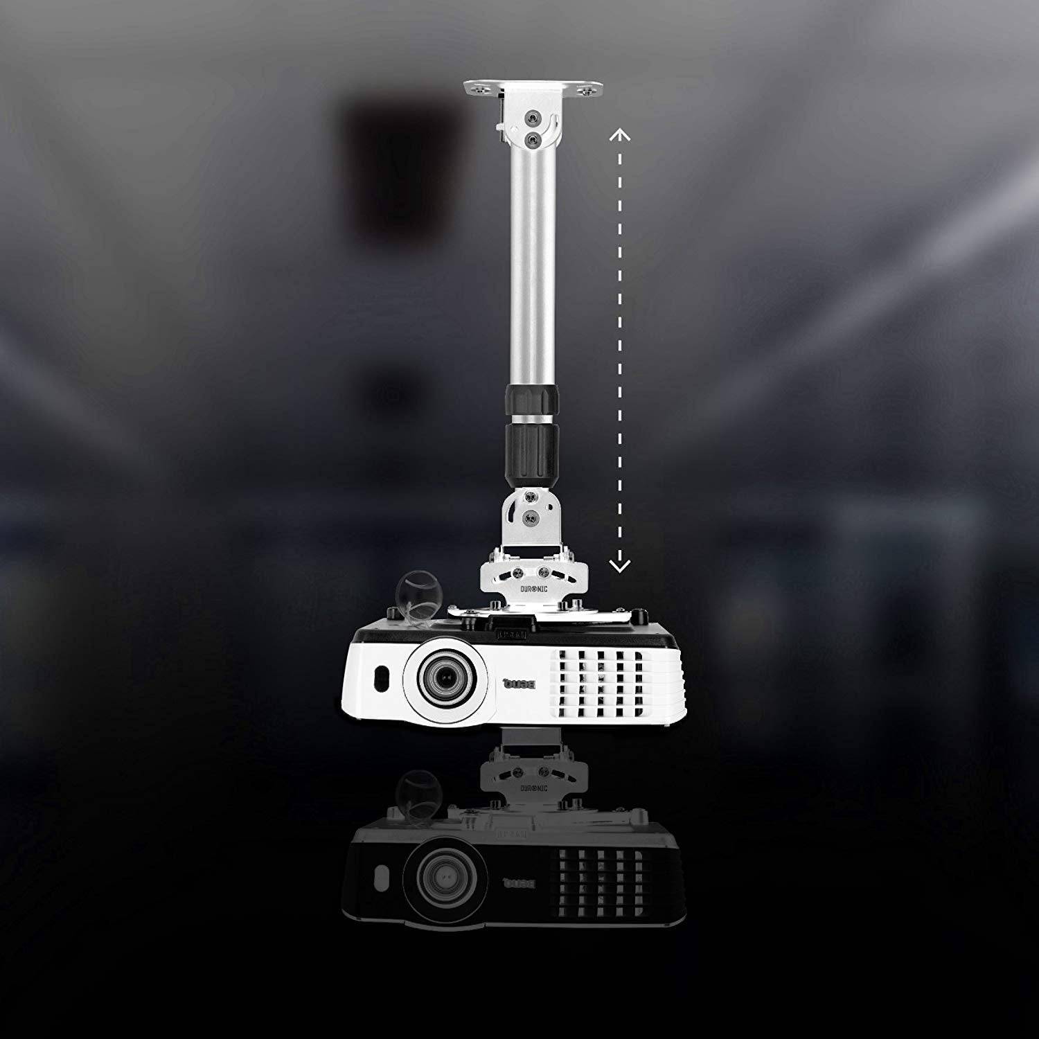 Duronic PB06XL Beamer Halterung | Projektor Halterung | Universal Deckenhalterung | Traglast bis zu 13,5 kg-4