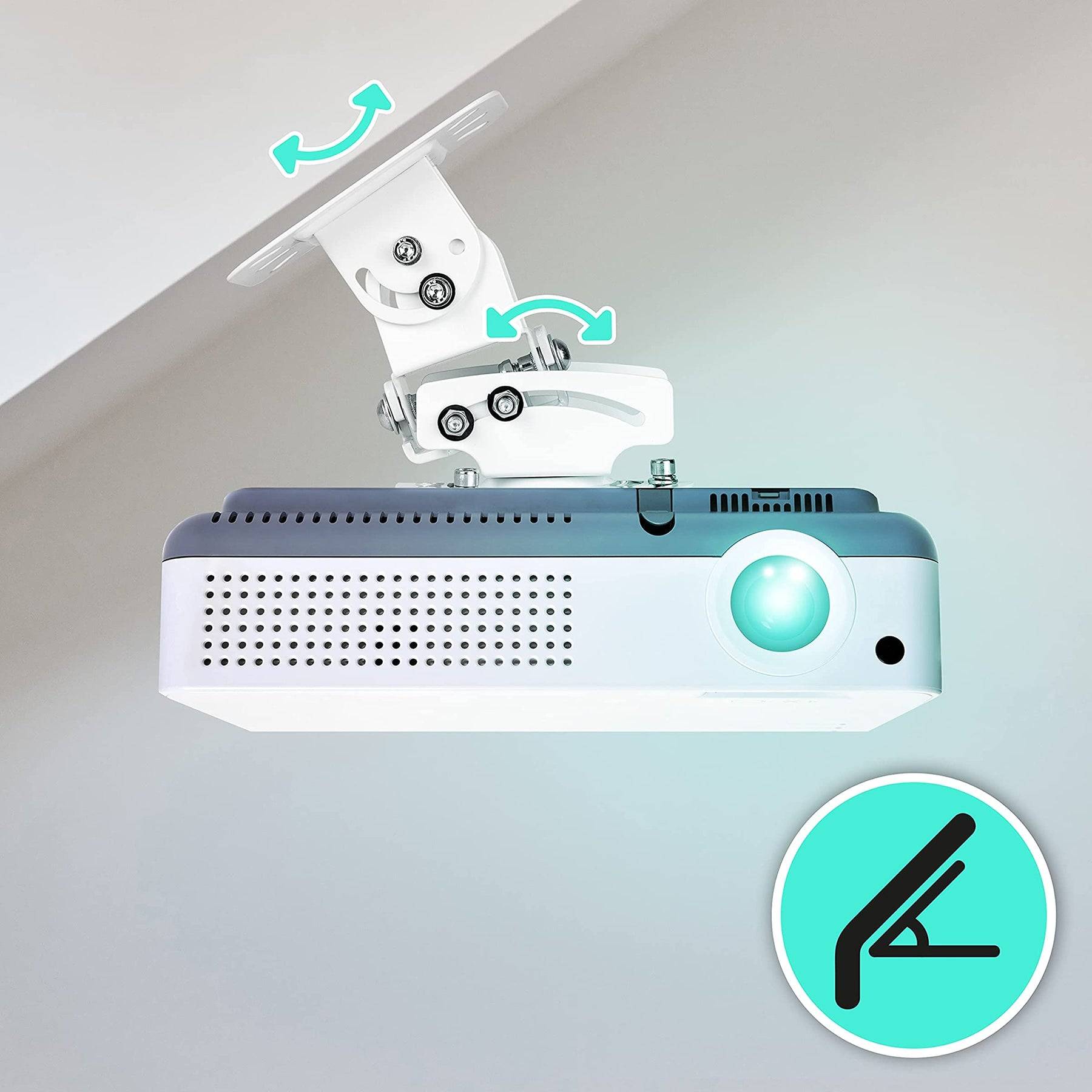 Duronic PB05XB Beamer Halterung | Projektor Halterung | Universal Deckenhalterung | Traglast bis zu 13,5 kg-4