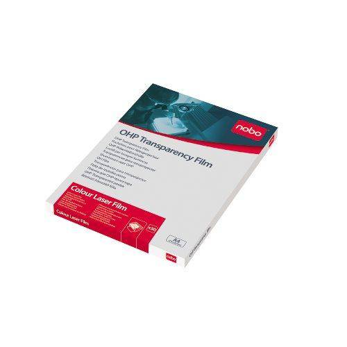 nobo Farb-Laserdrucker-Folie DIN A4, glasklar, PP, 120 my-1