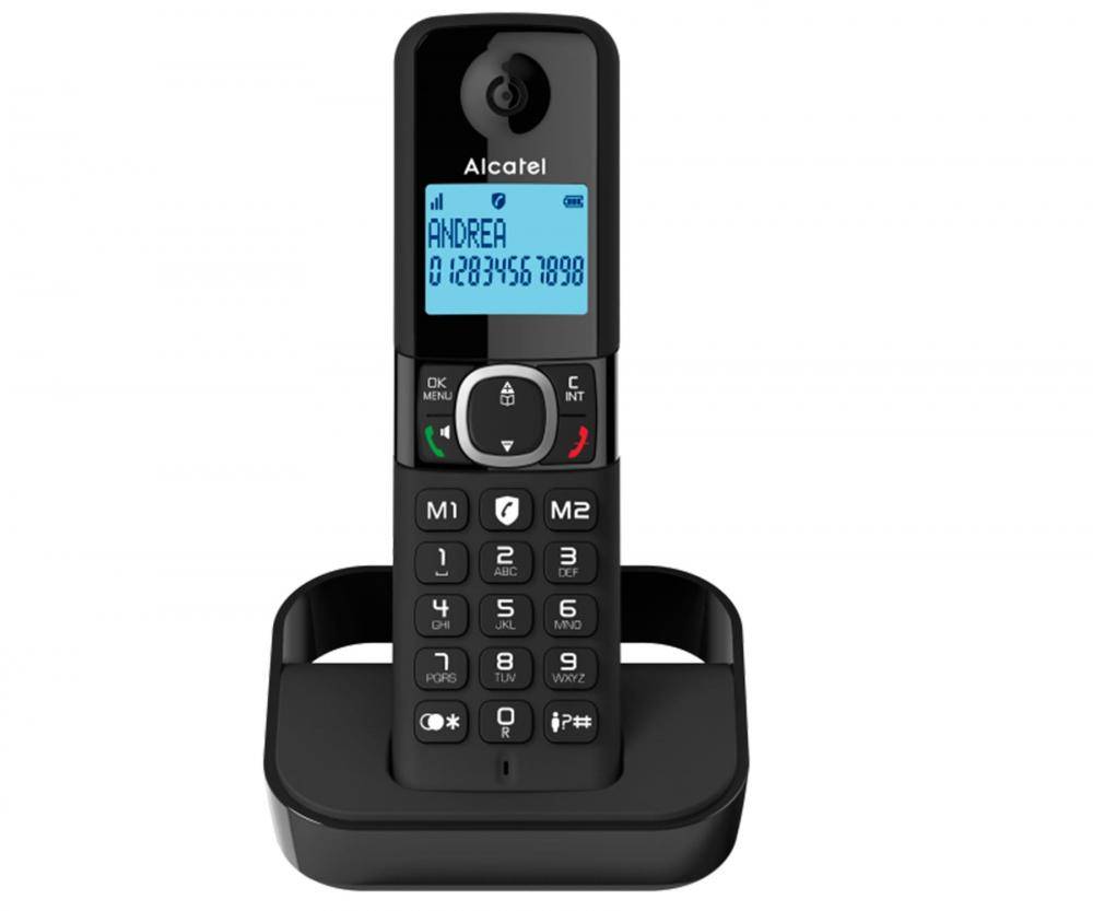 ALCATEL F860 EU, DECT-Telefon, Kabelloses Mobilteil-Schwarz Multimedia-Technik DECT Telefon-1