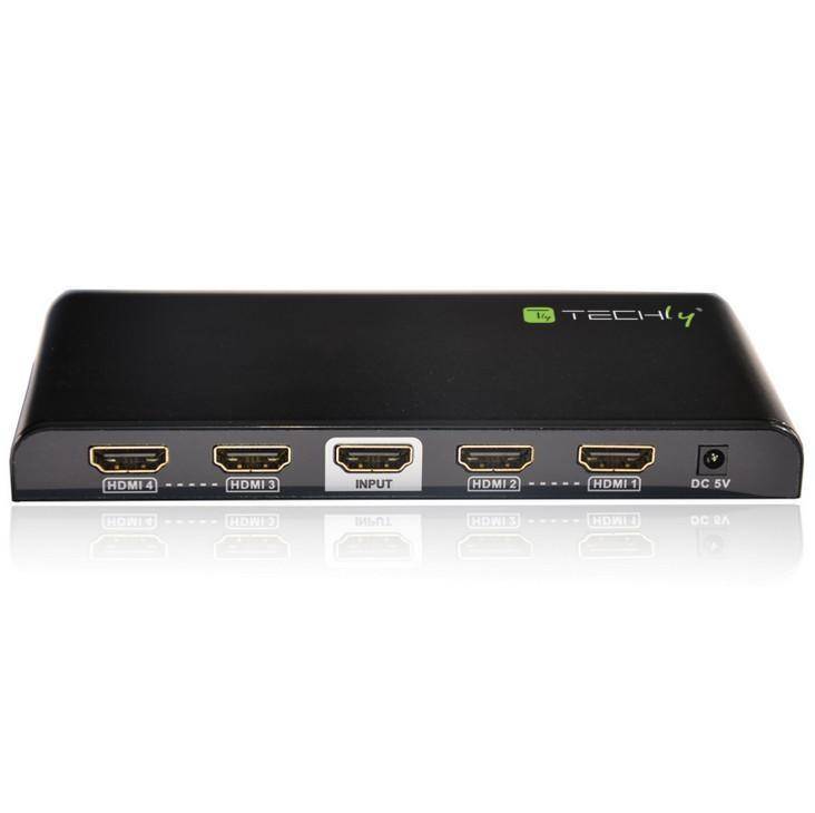HDMI Splitter 4K, UHD, 3D, 4 Wege -- Multimedia-1