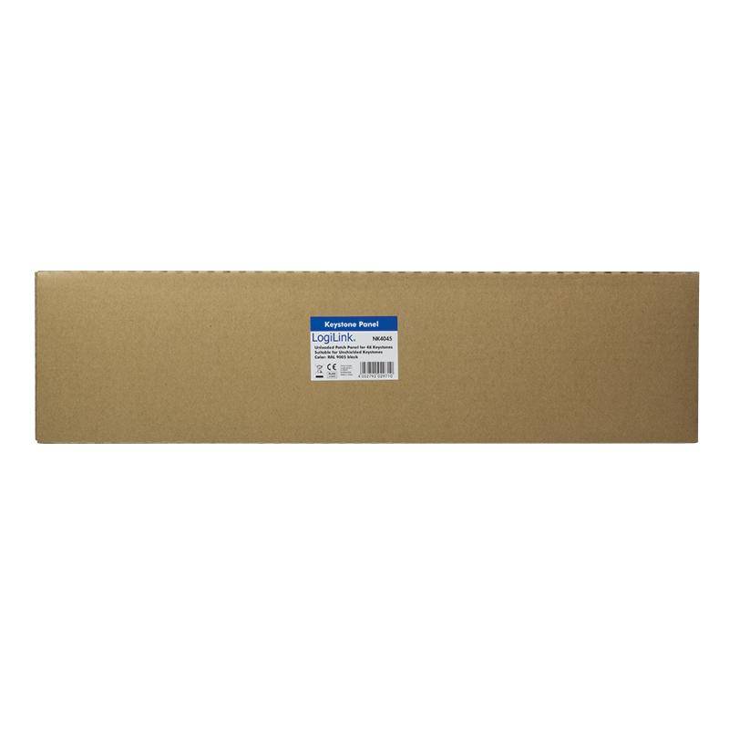 Patchpannel Keystone 1U. 48 Ports. unshielded. black LogiLink Gehäuse Netzwerk- und Serverschränke-1