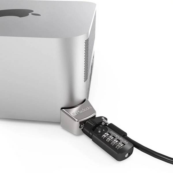 Compulocks Mac Studio Ledge Lock Adapter withKeyed Cable Lock -