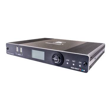 KRAMER KDS-DEC7 - 4K AVoIP Streaming-Decoder (4K@60Hz | 4:2:0 | HDMI | Gigabit-Ethernet | HDR10 | HDCP 2.2 | PoE)