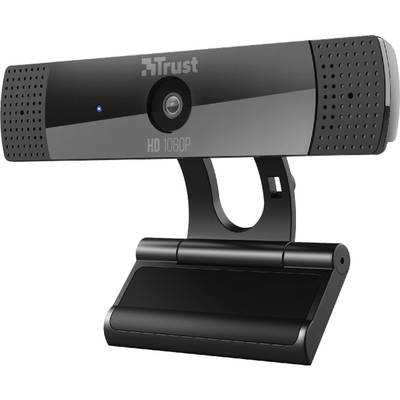 Trust Vero Full HD-Webcam 1920 x 1080 Pixel Standfuß, Klemm-Halterung 