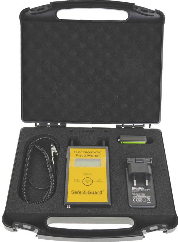 Safeguard Elektrofeldmeter im ESD-Bereitsschaftskoffer