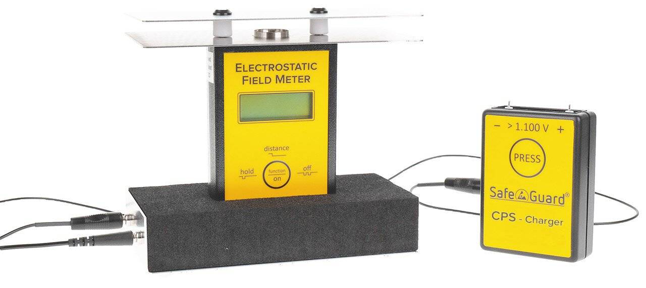 Safeguard Elektrofeldmeter, digital, inkl. Charge-Plate-Set (CPS)-0