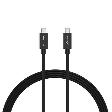 Kabel XLayer Typ-C Thunderbolt 4 Black 1 m