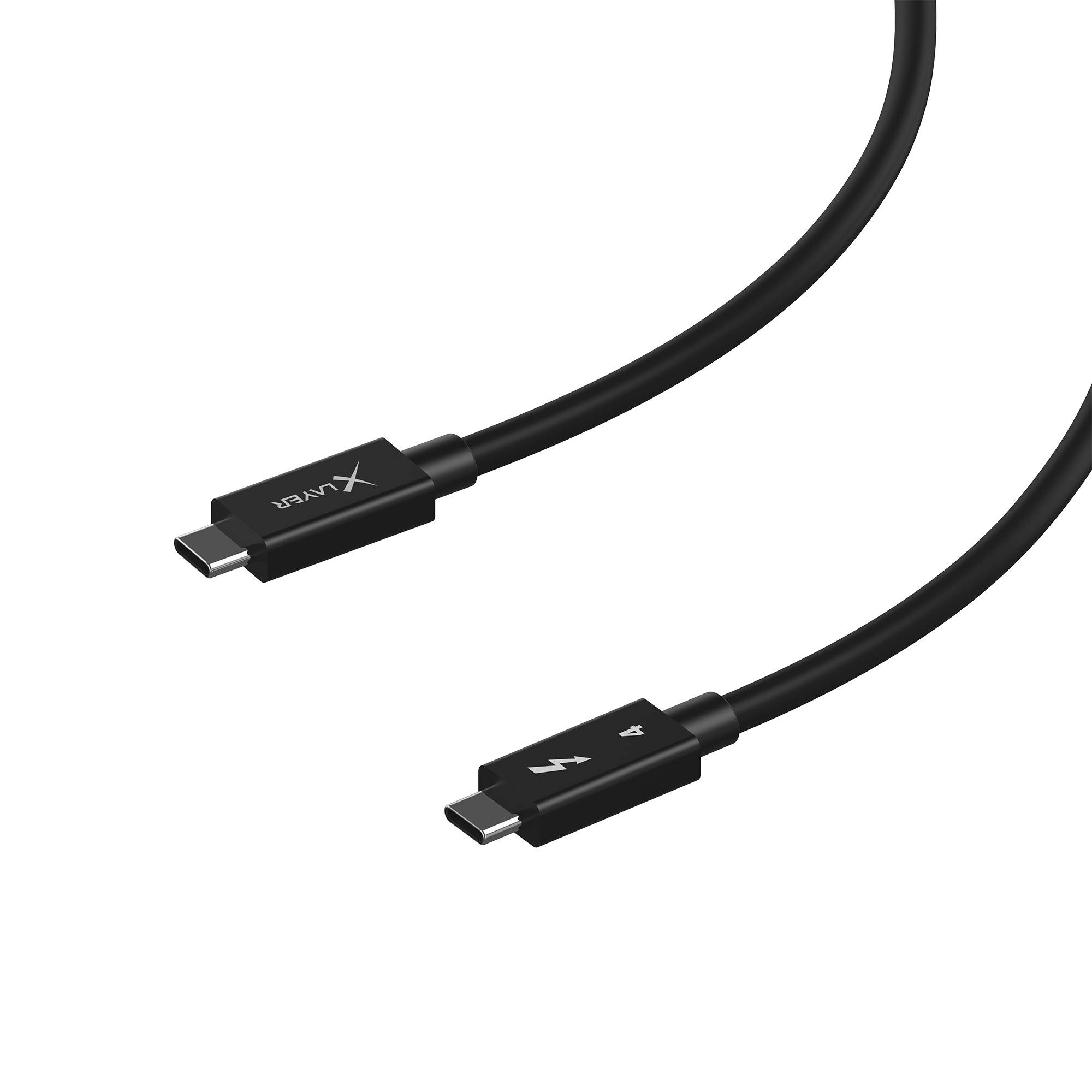 Kabel XLayer Typ-C Thunderbolt 4 Black 1 m-1