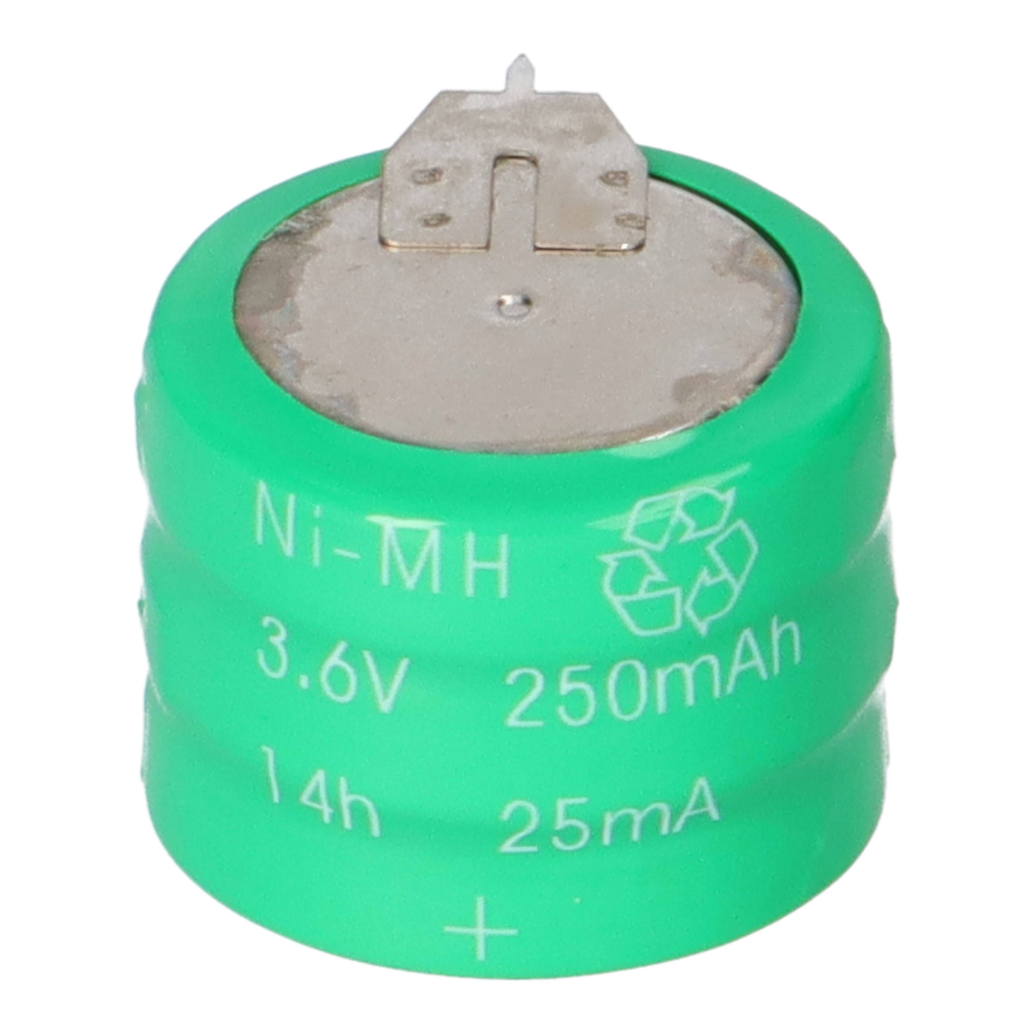 Akku-Zelle 3,6V 250mAh Ni-MH – V250H, 3er Pin, 3-Pin-Anschluss-2
