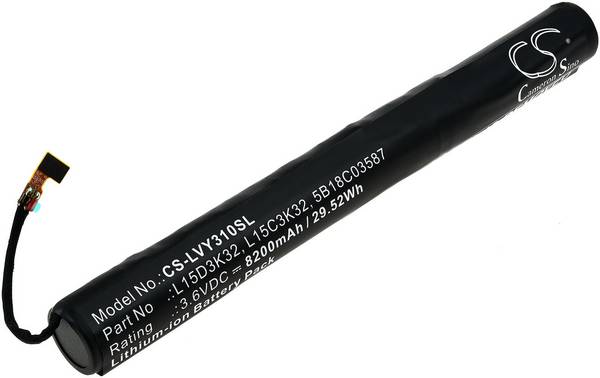 Akku passend für Tablet Lenovo Yoga Tab 3 (10), YT3-X50, YT3-X50F, Typ L15C3K32 u.a., 3,6V, Li-Ion