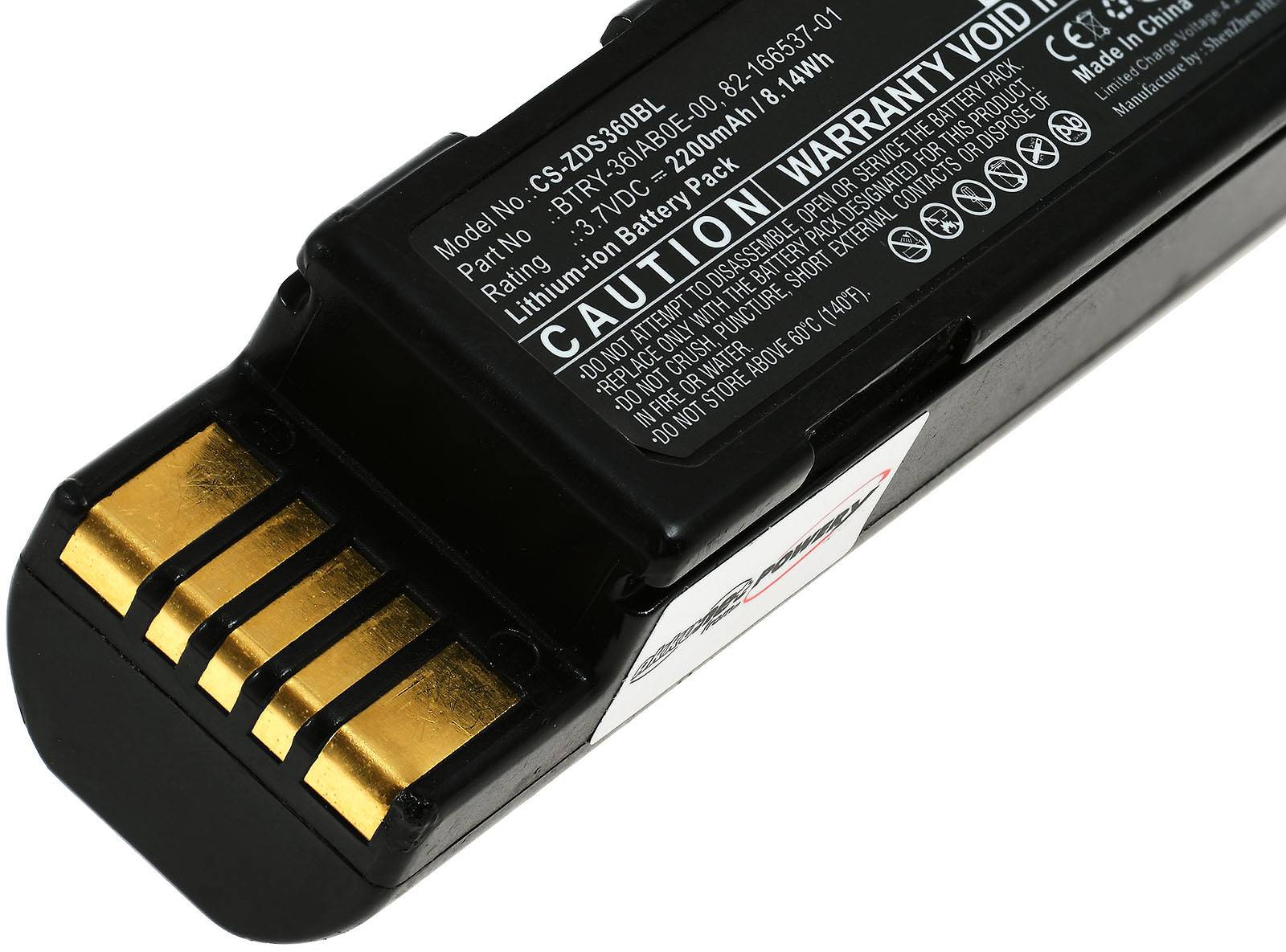 Akku passend für Barcode Scanner Zebra DS3678, LI3678, Typ BTRY-36IAB0E-00 u.a., 3,7V, Li-Ion-2