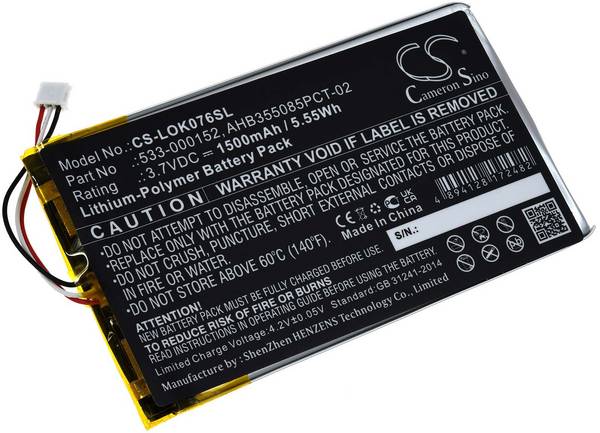 Akku kompatibel mit Logitech Typ 533-000204, 3,7V, Li-Polymer