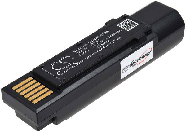 Akku passend für Barcode-Scanner Datalogic Gryphon 4500, GM4500, Typ BT-47, 3,7v, Li-Ion