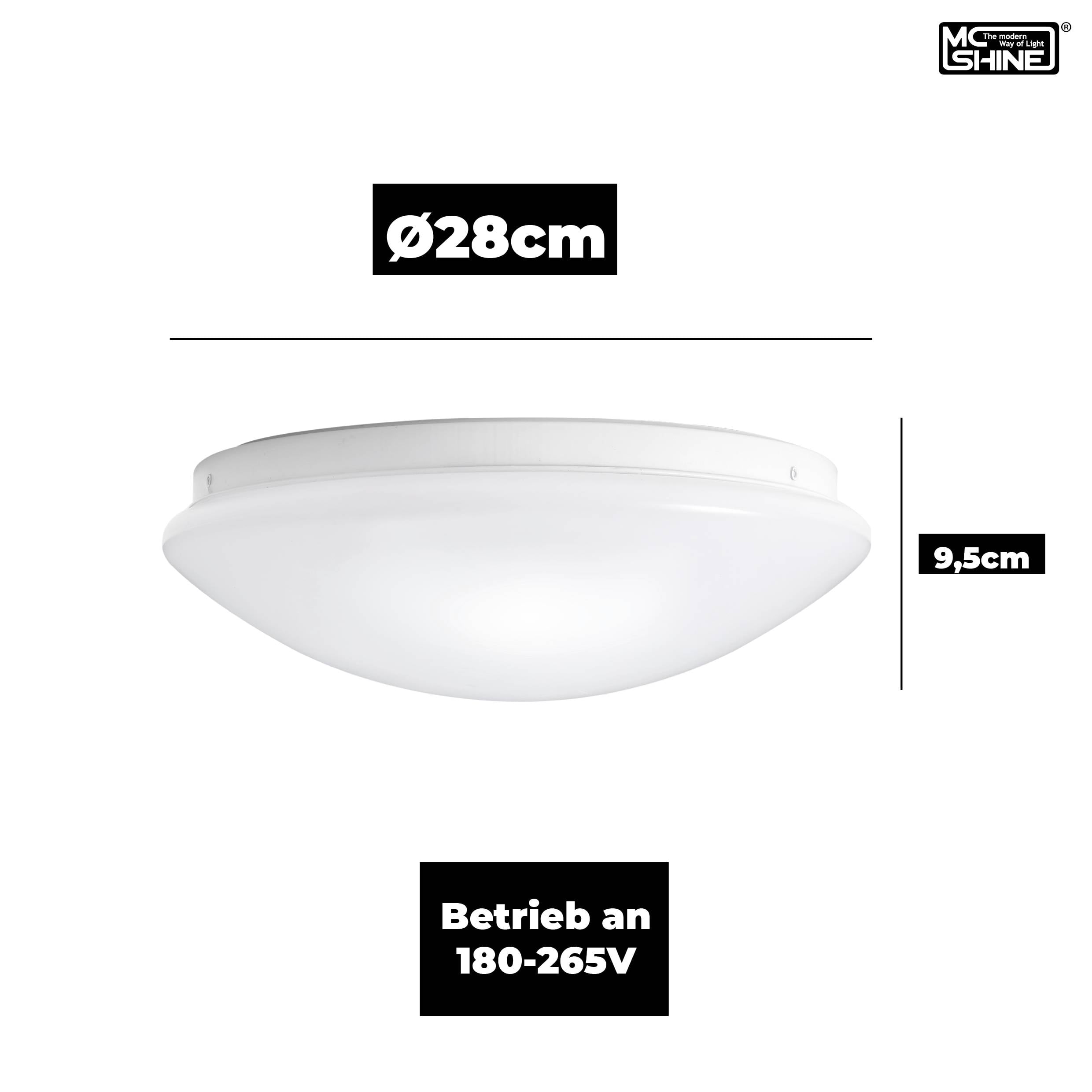 Deckenleuchte McShine "Star" für 1x E27, Ø28cm-4