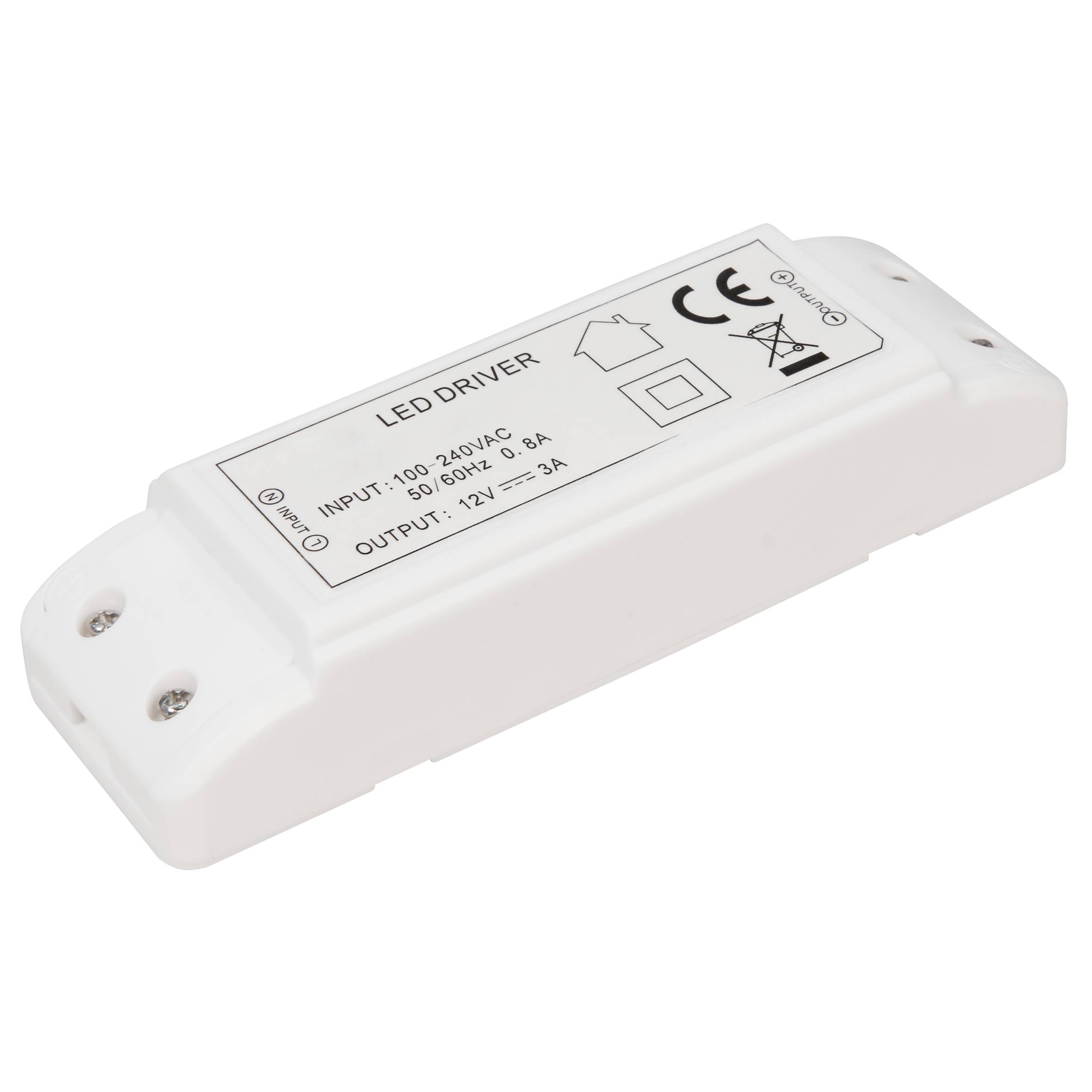 LED-Trafo McShine, elektronisch, 1-36W, 230V auf 12V, 140x45x27mm-0