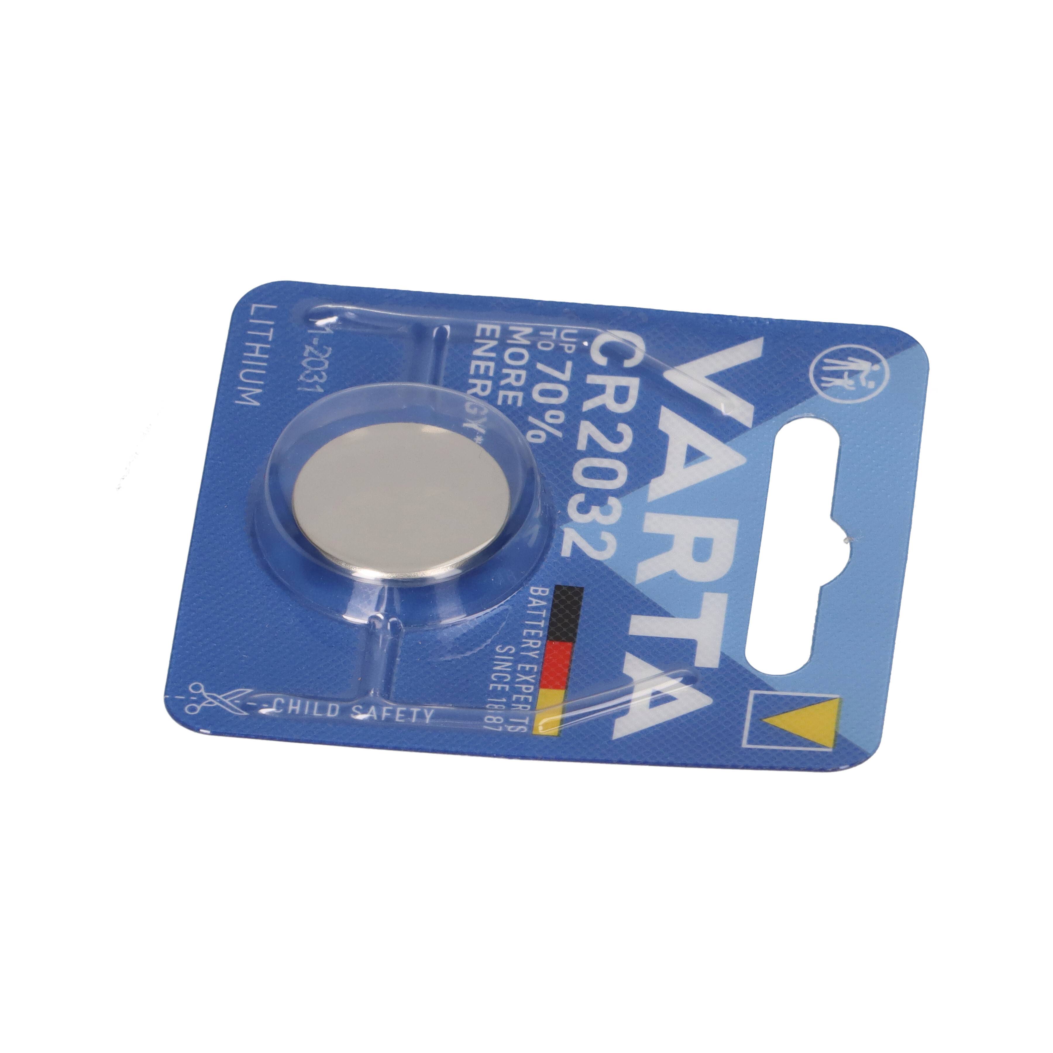6x VARTA Lithium-Knopfzelle 3V CR 2032 DL 2032 ECR 2032 L14 EA - 2032C Lithium 5004LC-3