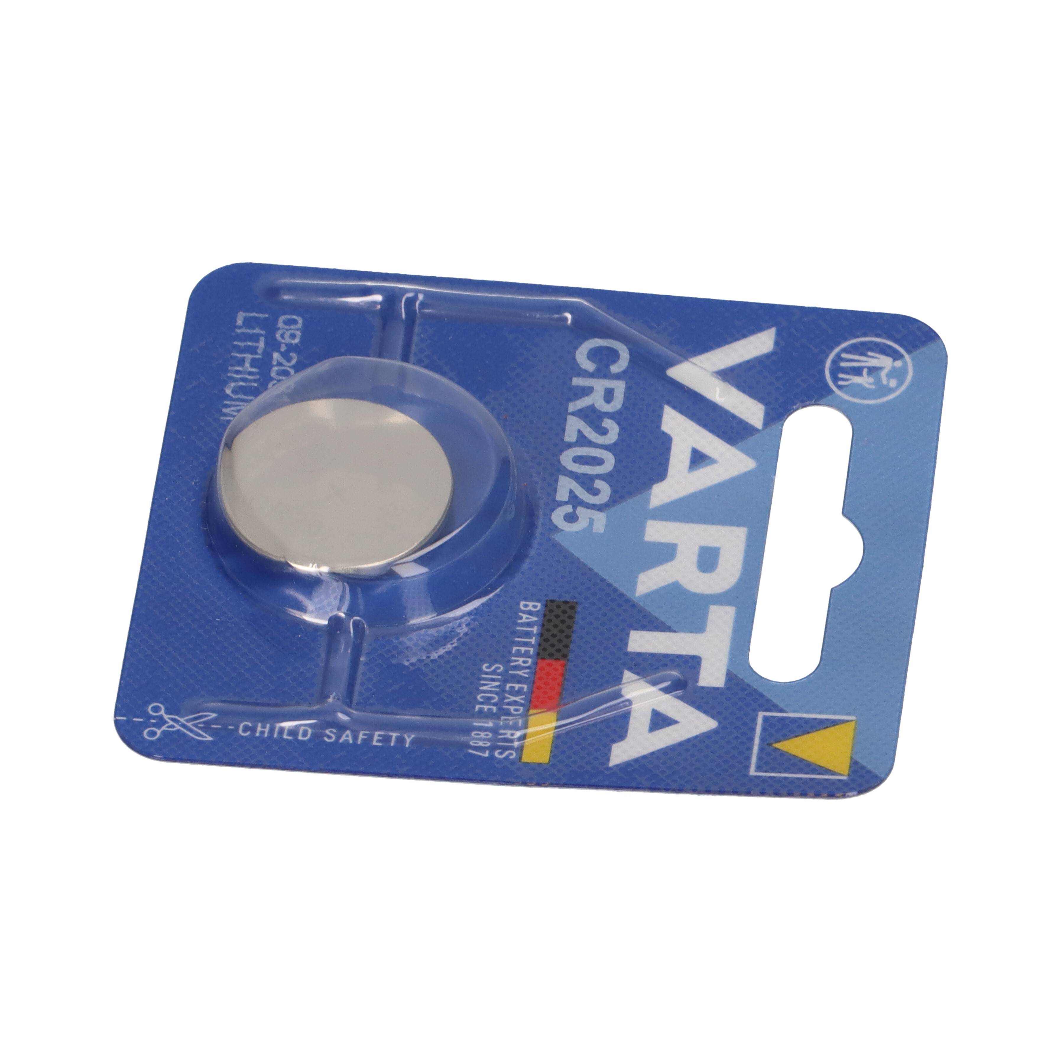 50x VARTA CR2025 Lithium-Knopfzelle 3V 1er Blister-3