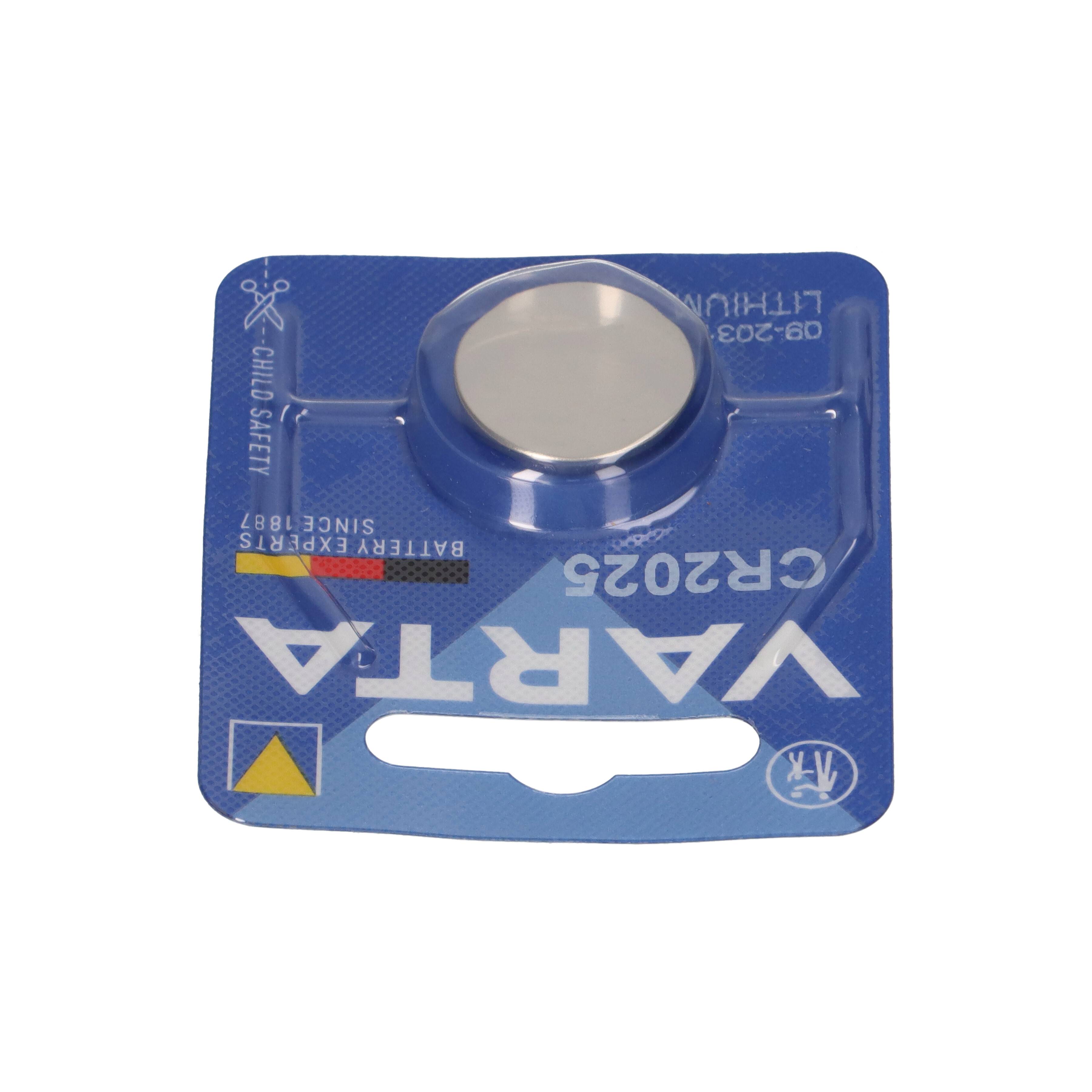 50x VARTA CR2025 Lithium-Knopfzelle 3V 1er Blister-4