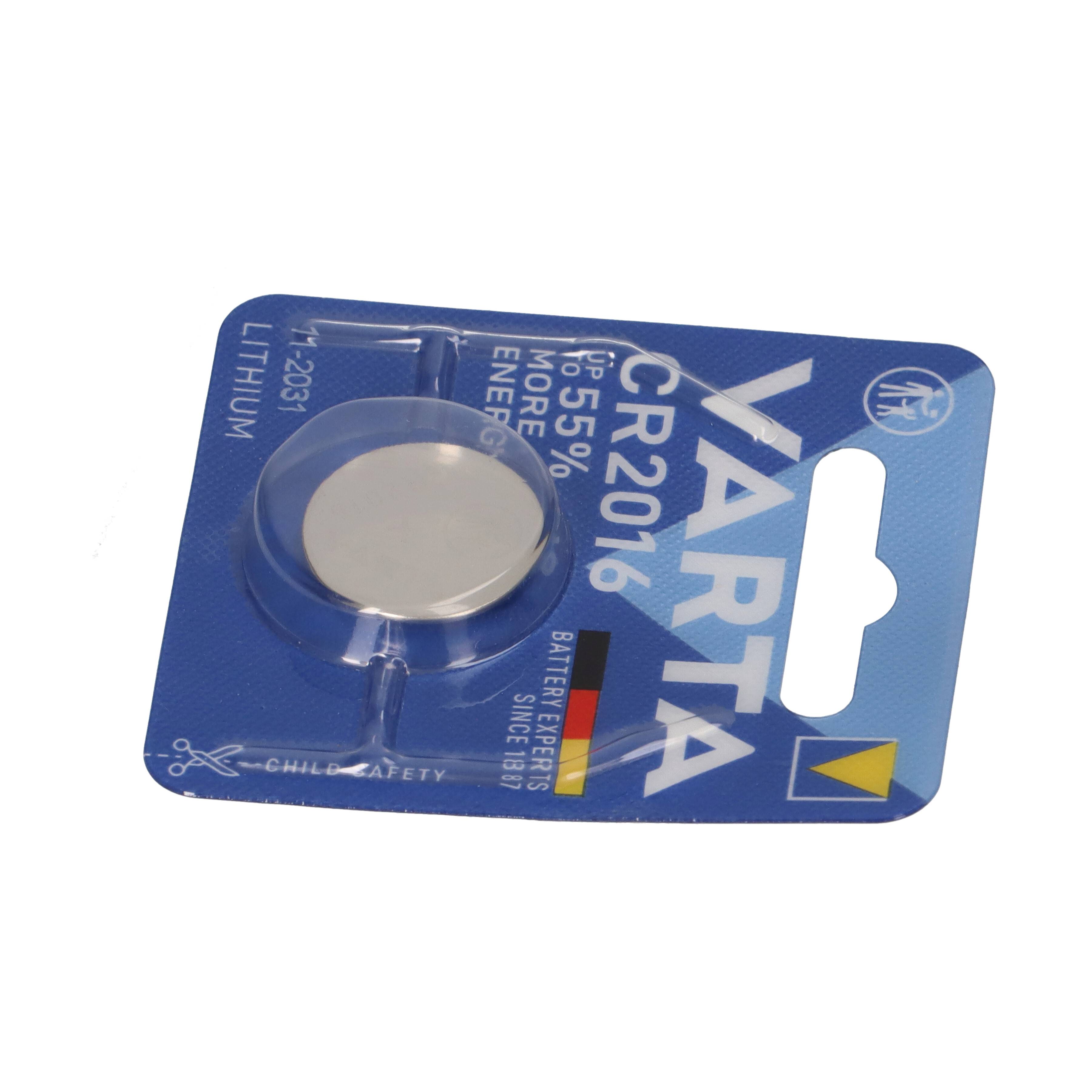 10x VARTA CR2016 Lithium-Knopfzelle 3V im 1er Blister-3