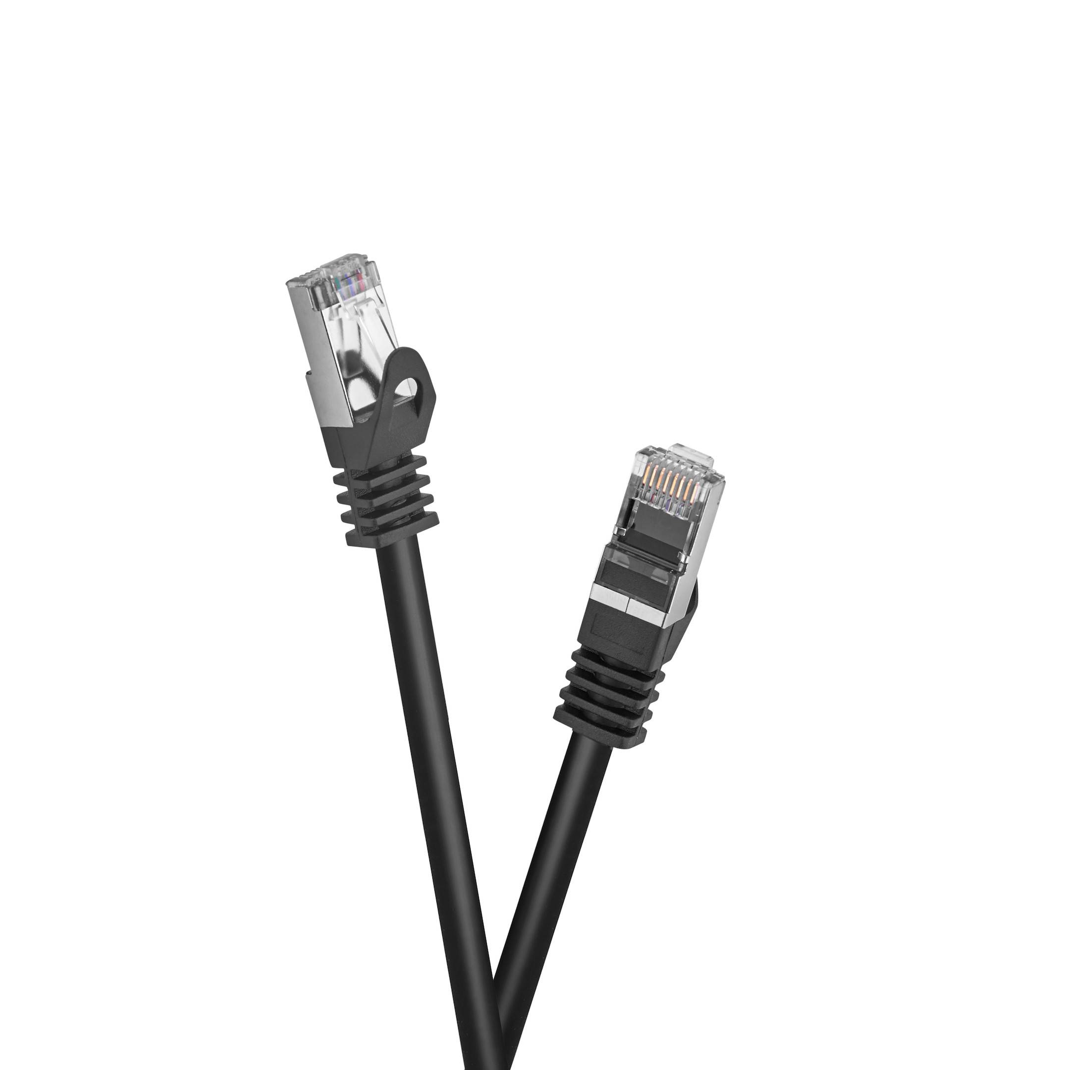 celexon CAT 6A Patchkabel - S/FTP 0,5m, schwarz-0