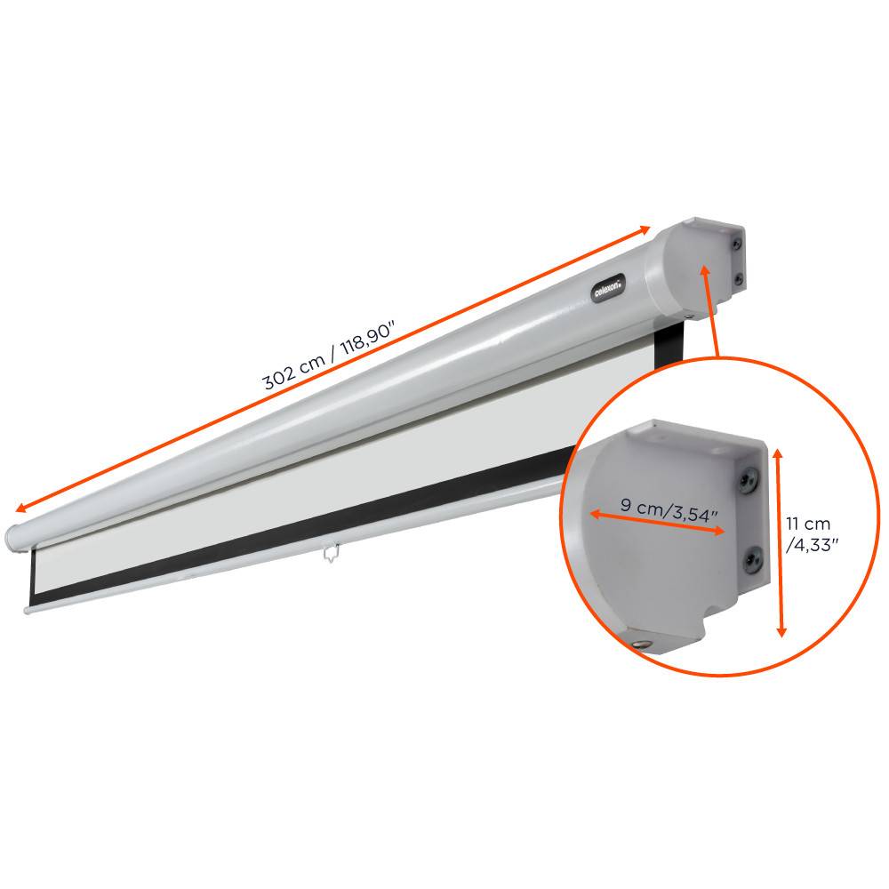 celexon Leinwand Rollo Economy 280 x 158 cm - 127"-1