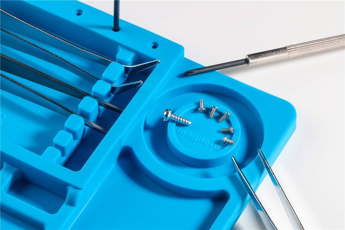 Silikon-Lötmatte als flexible Arbeitsunterlage für sicheres Löten, Reparieren und Basteln, rutschfest, hitzebeständig...-3