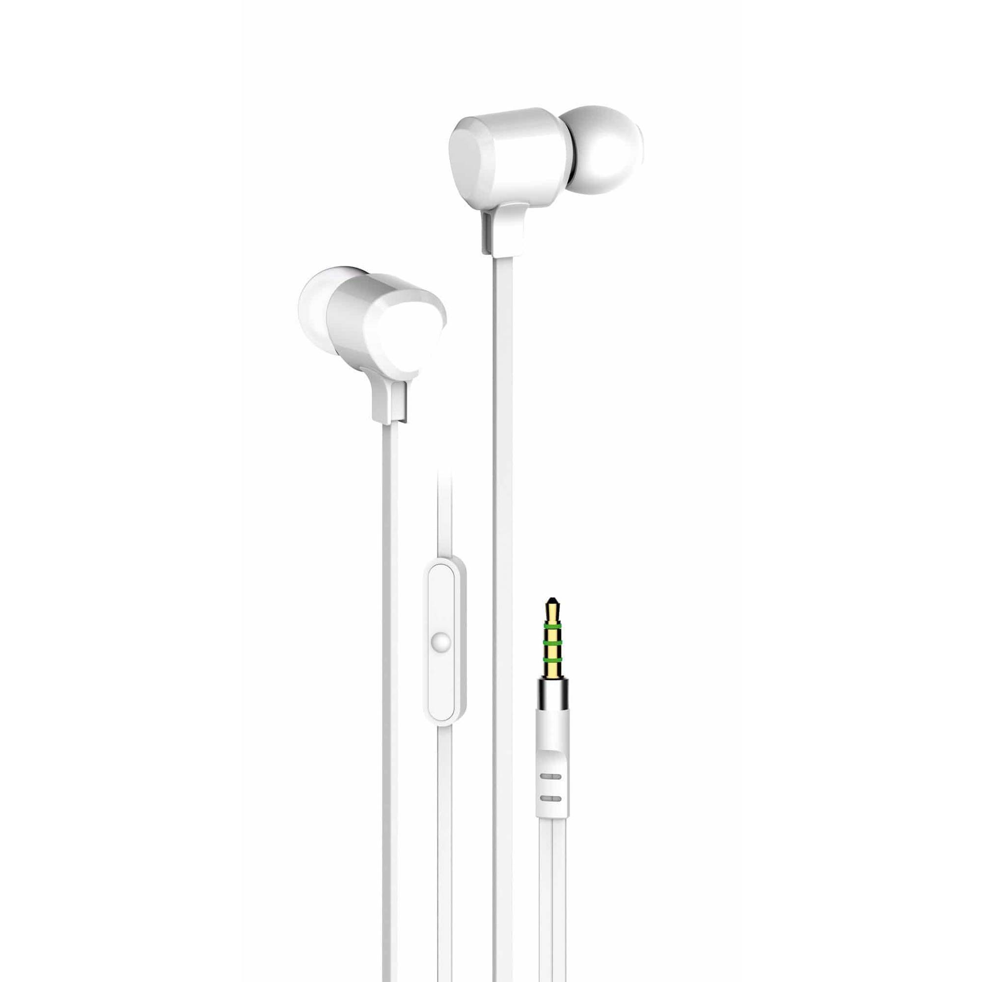 VIVANCO Ultimative Hochwertige In-Ear Headset Weiß, Urban Style mit Komfort & Kontrolle, 3,5 mm Klinke, Mikrofon,-0