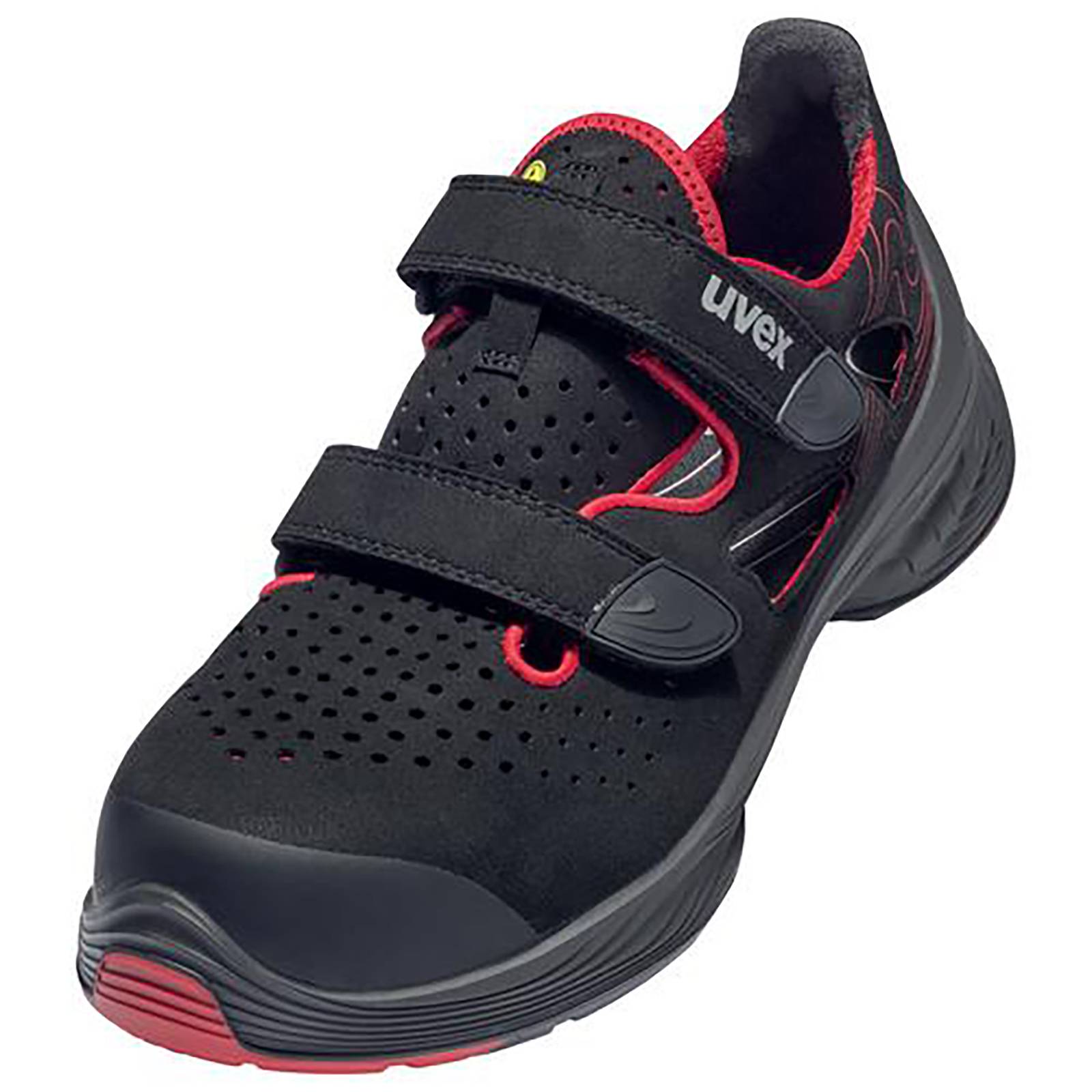 Uvex 6836236 1 G2 Sandalen S1P 68362 schwarz, rot Weite 11 Größe 36-0