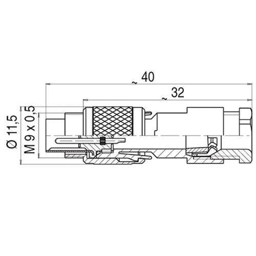 Binder 99 0413 00 05 Serie 712 | 5-poliger M9-Stecker-1
