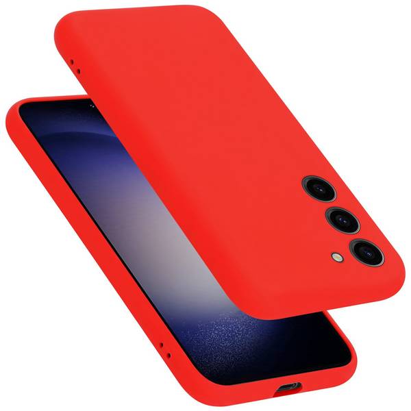 Cadorabo Schutzhülle für Samsung Galaxy S24 Hülle in Rot Handyhülle Case Cover TPU Etui