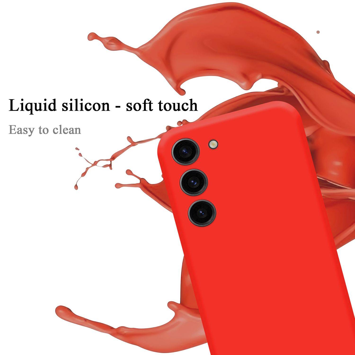 Cadorabo Schutzhülle für Samsung Galaxy S24 Hülle in Rot Handyhülle Case Cover TPU Etui-1