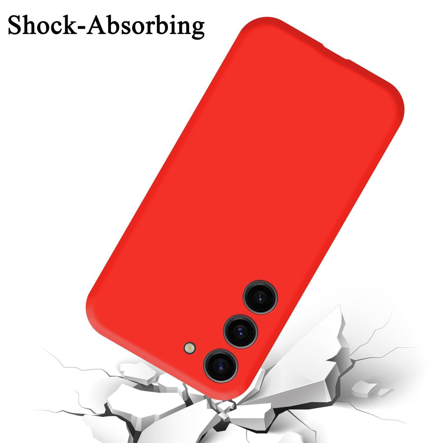 Cadorabo Schutzhülle für Samsung Galaxy S24 Hülle in Rot Handyhülle Case Cover TPU Etui-2