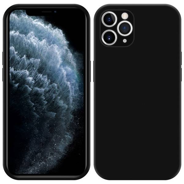 Cadorabo Hülle für Apple iPhone 11 PRO MAX in Schwarz - Schutzhülle Handy Hülle aus flexiblem TPU Silikon und Soft Touch