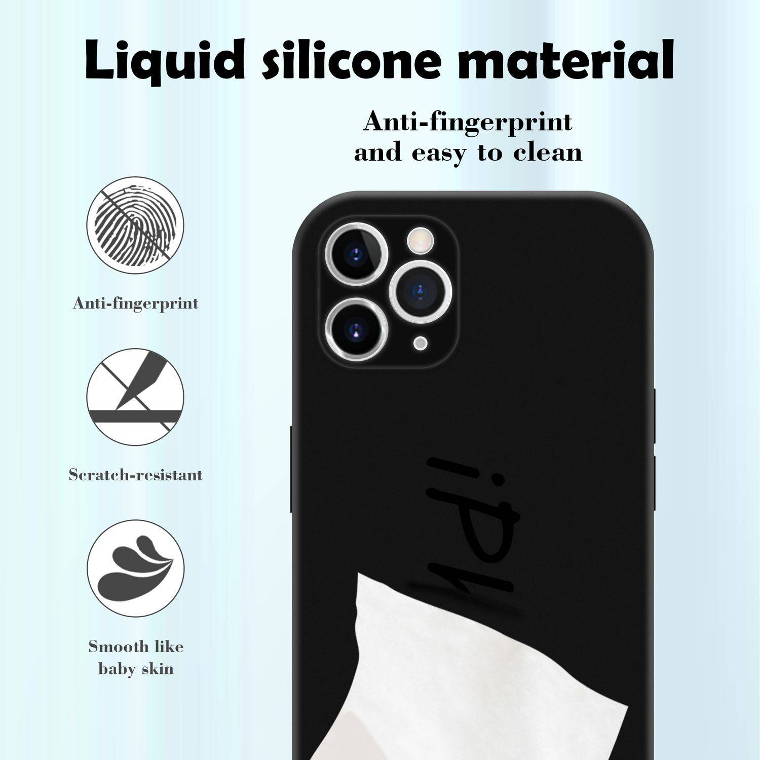 Cadorabo Hülle für Apple iPhone 11 PRO MAX in Schwarz - Schutzhülle Handy Hülle aus flexiblem TPU Silikon und Soft Touch-4