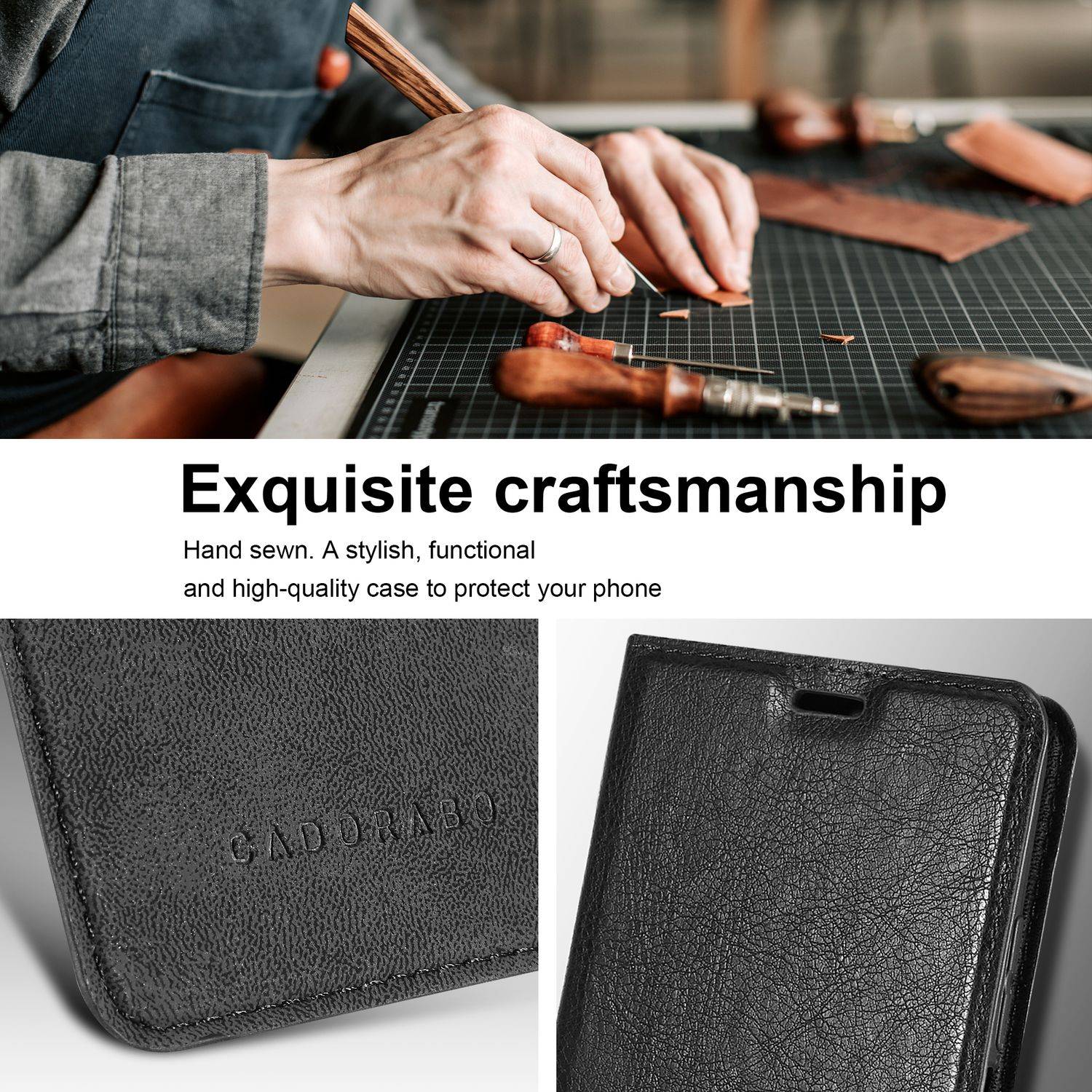 Cadorabo Hülle für Oppo A57 5G / A77 5G / Realme V23 Schutz Hülle in Schwarz Handyhülle Etui Case Cover Magnetverschluss-3