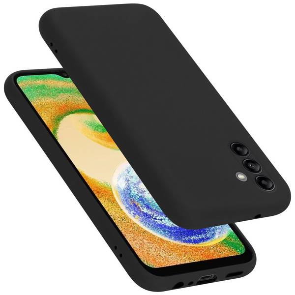 Cadorabo Schutzhülle für Samsung Galaxy A04s Hülle in Schwarz Handyhülle Case Cover TPU Etui