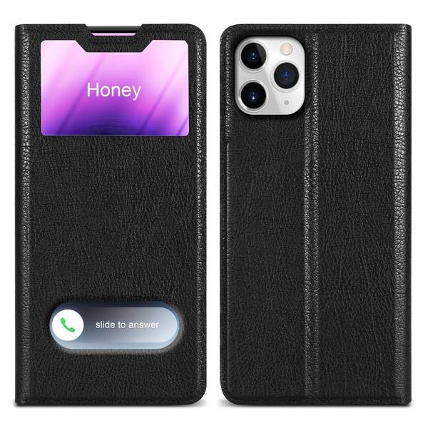 Cadorabo Schutzhülle für Apple iPhone 11 PRO Hülle in Schwarz Handyhülle Book Case Cover Etui